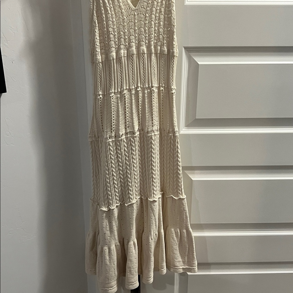 off-white knit dress - Picture 5 of 7